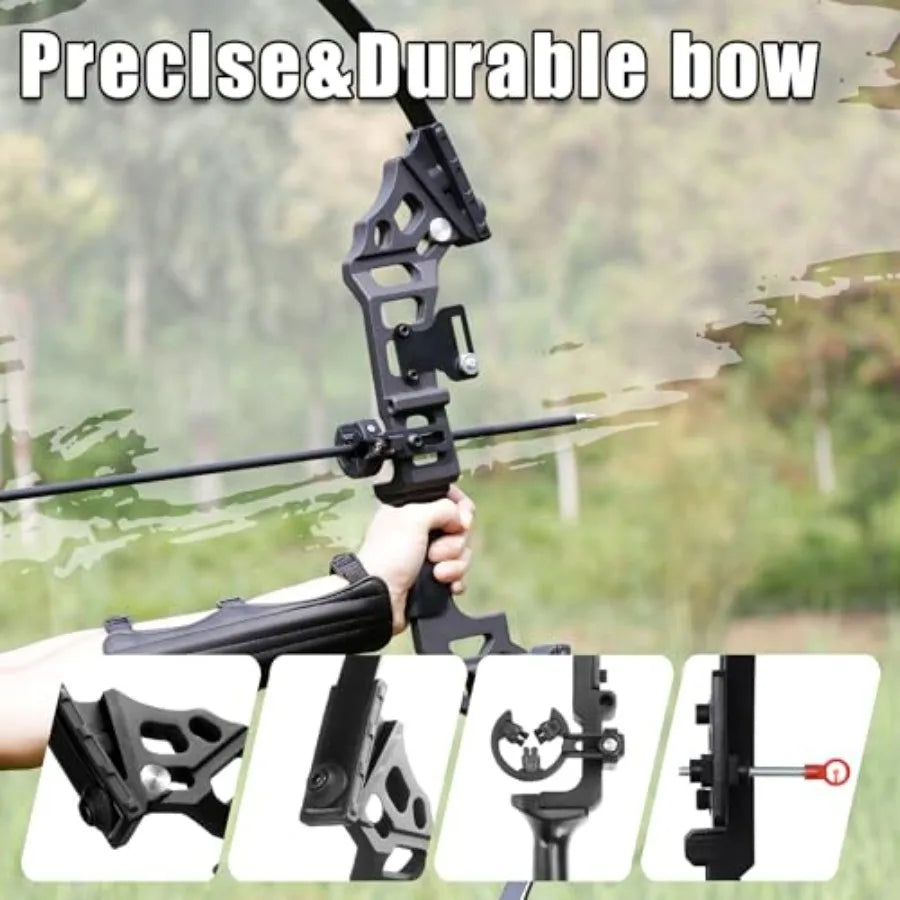 30 40lbs Recurve Bow Arrow Set for Adults RightHanded Takedown Bow with Carbon Arrows Hunting Archery Practice Kit for Outdoor
