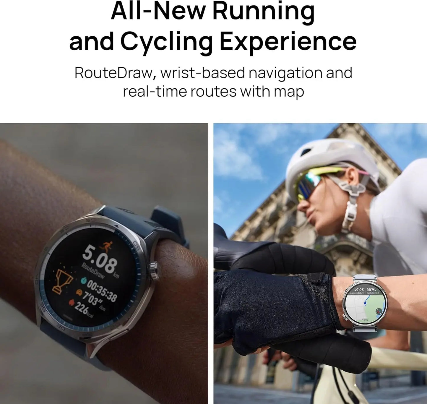 HUAWEI Watch GT 5 Smartwatch Buit-in Map Replay Message compatible with iOS and Android 14 Days Battery Life