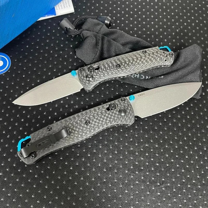 Folding Knife with Carbon Fiber Handle BM 535/533 Multi-functional and Practical Cutting Knife for Outdoor Fishing and Camping