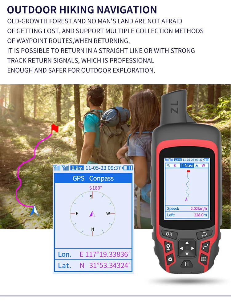 A6 fixed point navigation Acre measuring instrument Handhold GPS
