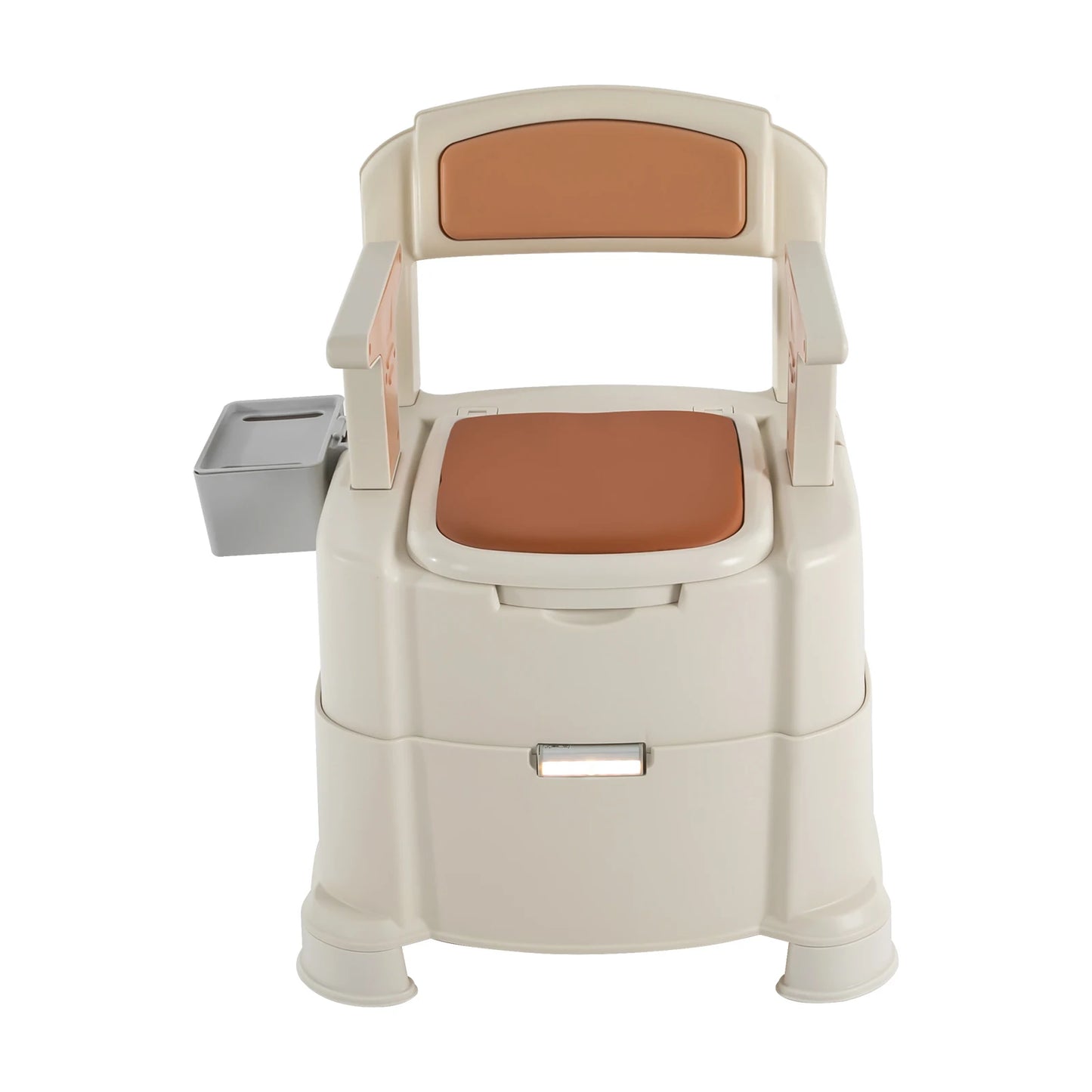 Portable Toilet with Sensory Light Camping Toilets with Four Legs 200 kg Load Capacity Travel Toilet Adults Suitable for Elderly