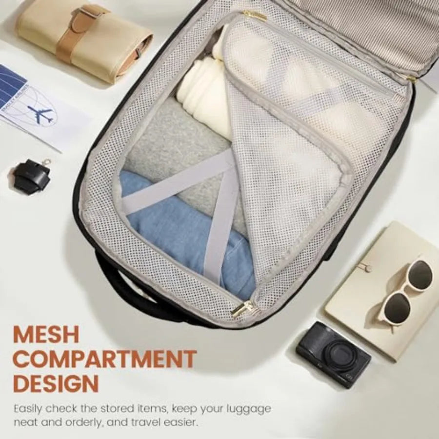 Travel Backpack for Women, TSA Personal Item Travel Bag fits 18" Laptop, Carry On Backpack for Weekender Business Hiking