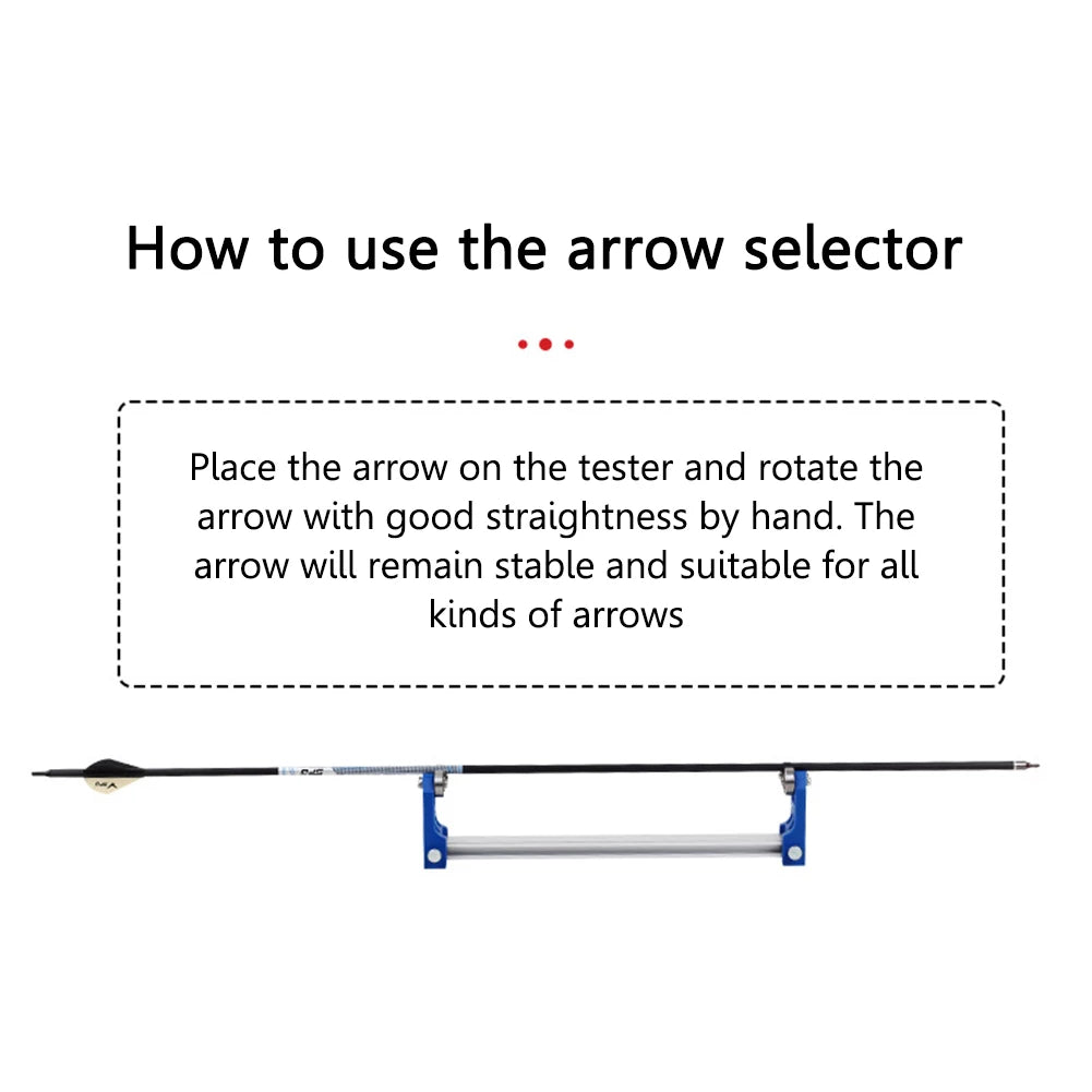 Aluminium Alloy Arrows Straightness Detection Tool Professional Arrows Spinner Detector Accurate Measurement Archery Accessories