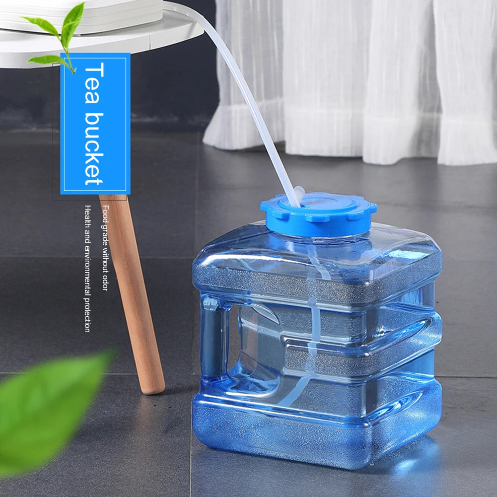 Drinking Water Jug with Spigot Leakproof Camping Water Tank Large Capacity Water Storage Container for Hiking Self-Driving Tour