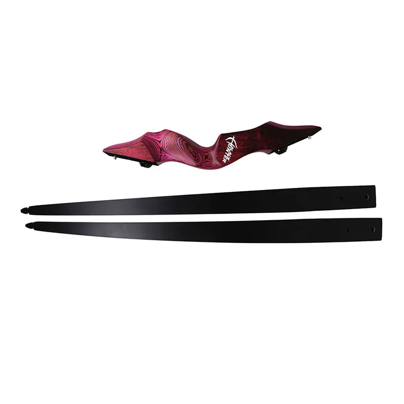 50/60Ibs Recurve Bow Arrow Set Wooden Bow Handle Right/Left Hand 60inch Takedown Bow for Archery Hunting Shooting Outdoor Sports