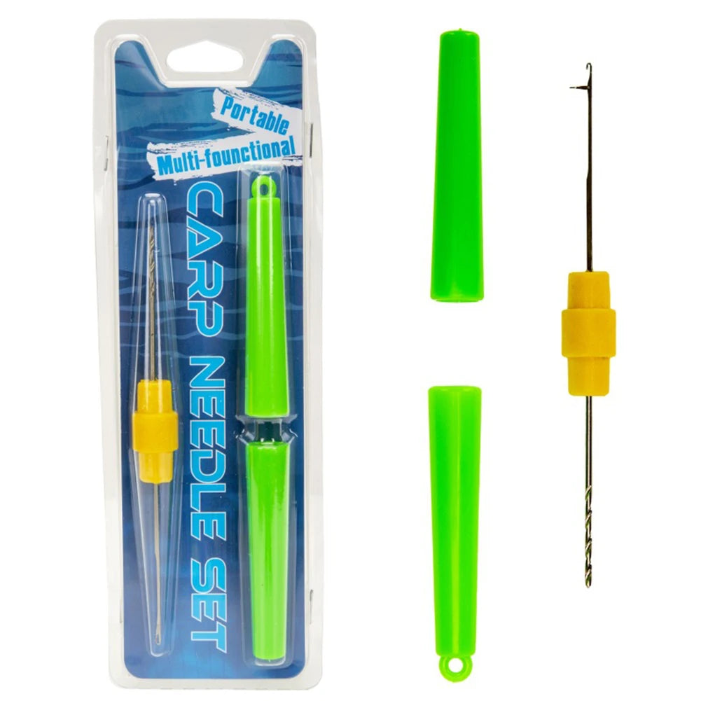 Carp Fishing Rigging Bait Needle Kit Tool Set Bait Boilie Drill Stringer Needle Fishing Bait Needle Fishing Tools