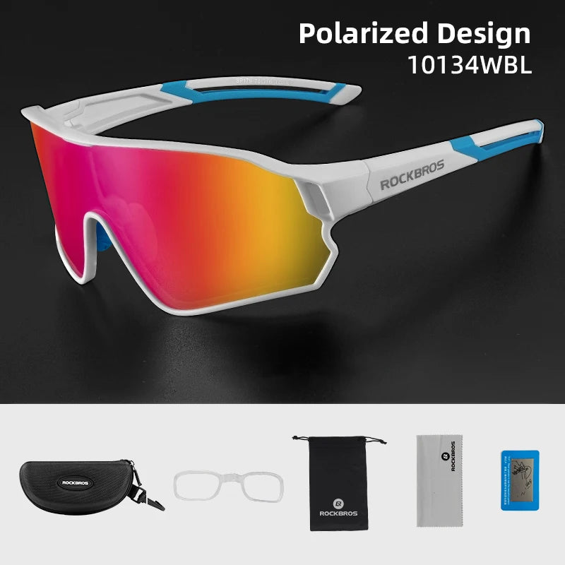 Bicycle Polarized Glasses UV400 Sport Cycling Glasses Mtb Mountain Bike Eyewear Sunglasses Outdoor Running Goggles