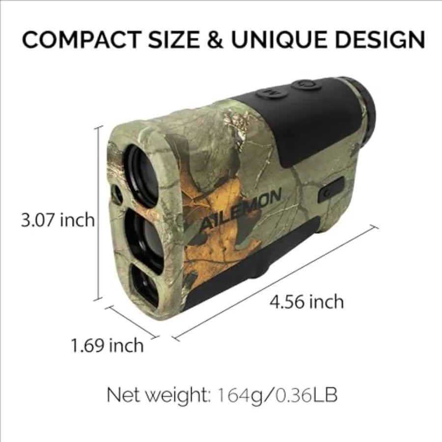 Hunt Rangefinder Laser Range Finder for Hunting Camo 900 Yards Waterproof Archery Rangefinders Multi Functional Distance/Angle/