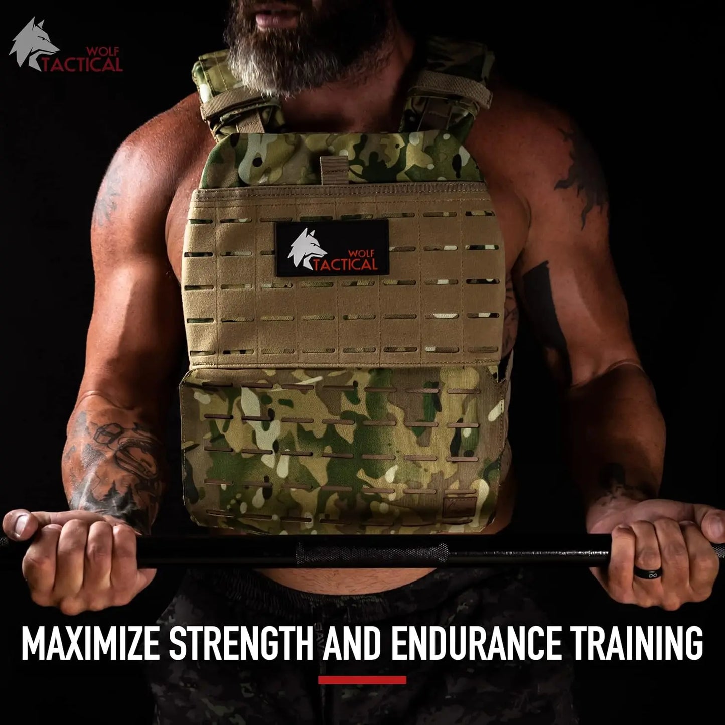 Adjustable Weighted Vest - WODs, Strength and Endurance Training, Fitness Workouts, Running