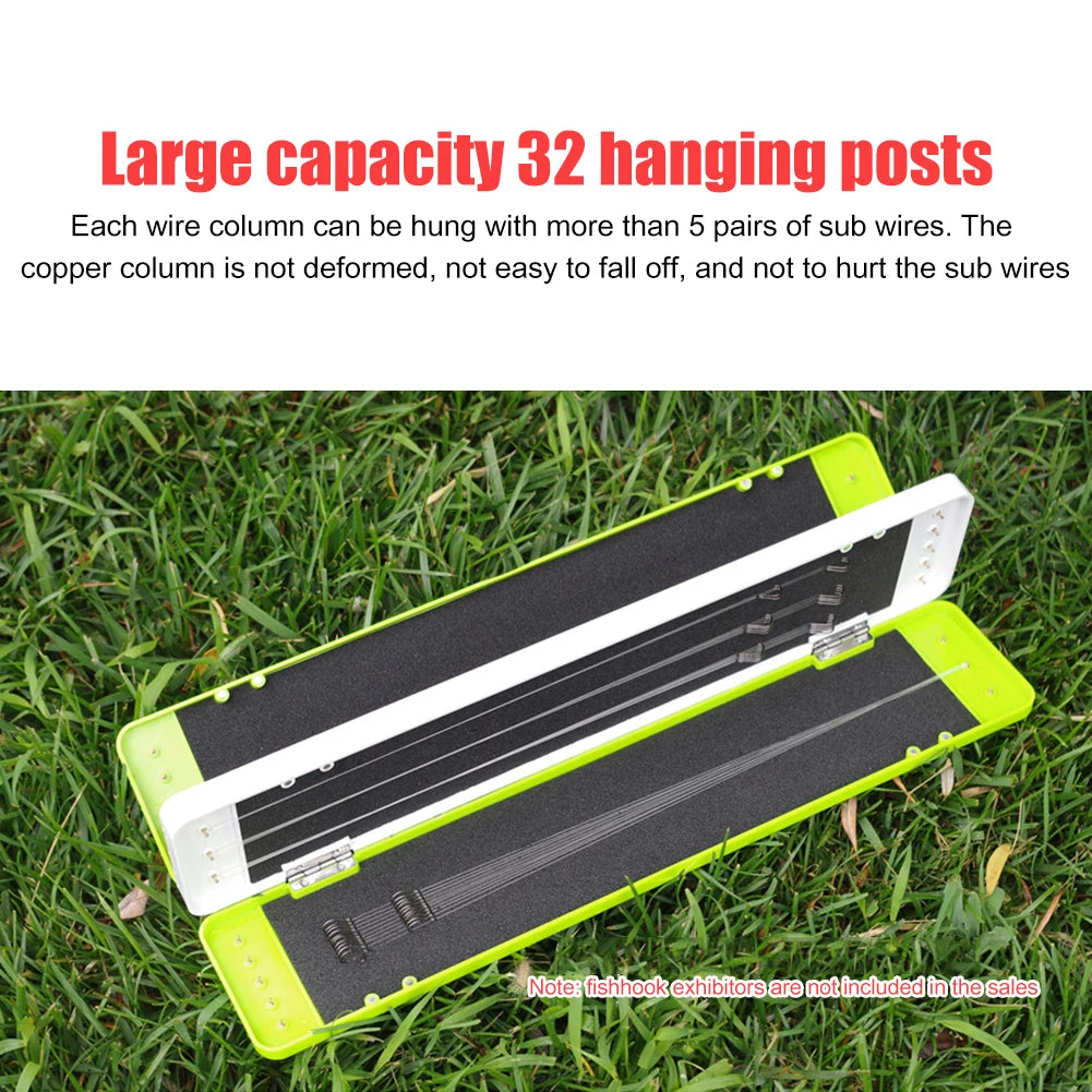 32/45cm Fishing Rig Hook Tackle Box Dropproof Fishing Gear Tool Line Hook Storage Box Case for Outdoor Fishing Storage Accessory