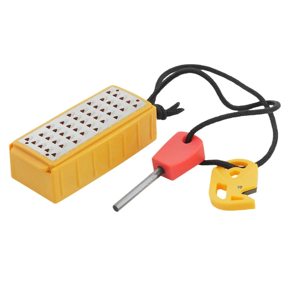 Tinder Maker with Fire Starter Tinder Maker Tool Lightweight Stainless Steel Grater Outdoor Survival Tool for Emergency