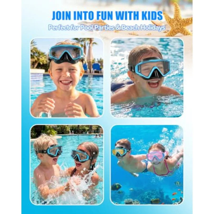 Swim Goggles for Adults - 220°Wide View Anti-Fog Goggles with Mesh Bag for Indoor Outdoor Pool Beach Swimmming