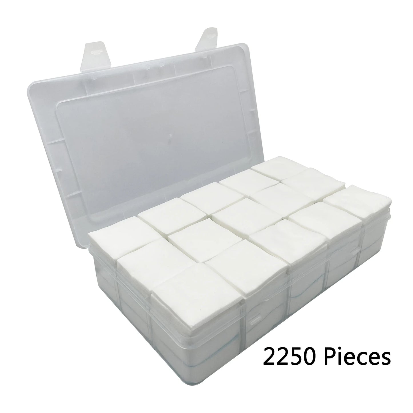 2'' Gun Cleaning Patches 6” Pistol Cleaning Cotton Swab in Storage Box Lint Free Handgun Cleaning Cloth for Most Caliber .30/9mm