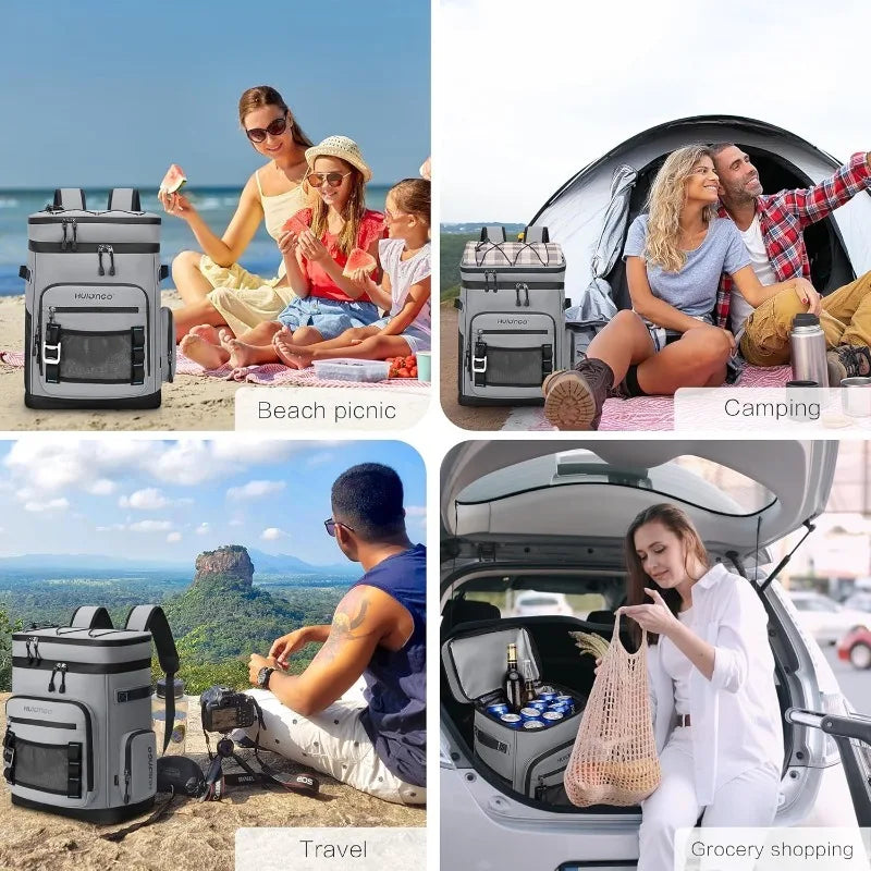 Large Waterproof Insulated Cooler Backpack for Men & Women, Leak Proof Cooler Backpack for Camping, Beach, Fishing, Picnic, Trav