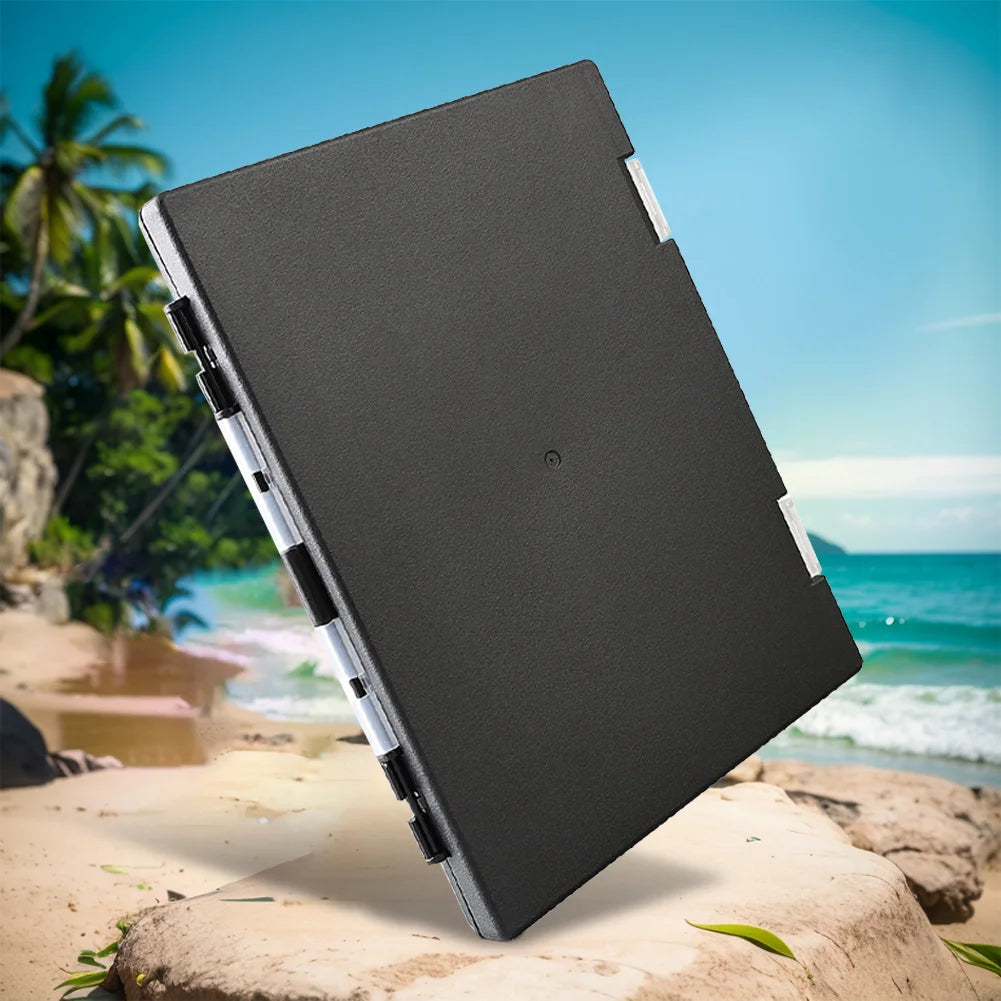 Double Sided Fishing Tackle Box Fishing Tackle Storage Box Ultra Thin Plastic Bait Organizer Box Portable for Outdoor Fishing