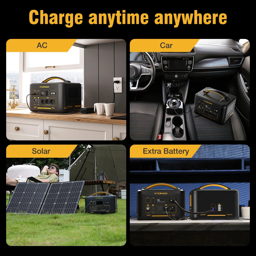 JUMP 2200 Portable Power Station 828/1548Wh LiFeP04 Battery Solar Generator Solar for Home Outdoor Camping