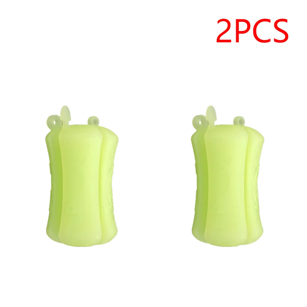 1-10PCS Silicone Fishing Rod Holder With Elastic Rod Holder Fishing Rod Tie Holder Protector Pole Fastener Fishing Accessories