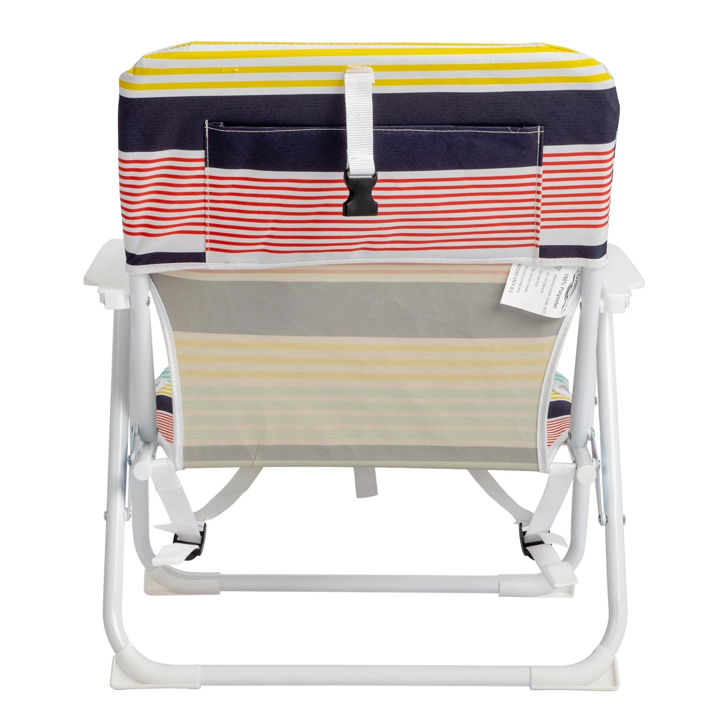Oxford Cloth White Iron Frame Beach Chair Color small size