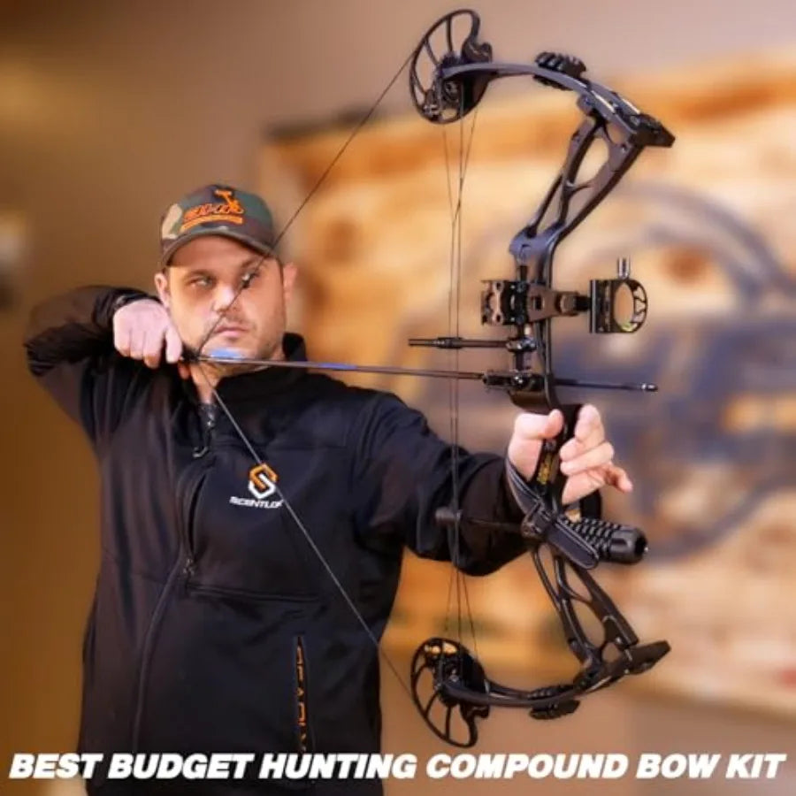 Archery Dragon X8 RTH Compound Bow Package for Adults and Teens 18-31 Draw Length 0-70 Lbs Draw Weight up to IBO 310 fps No Bow