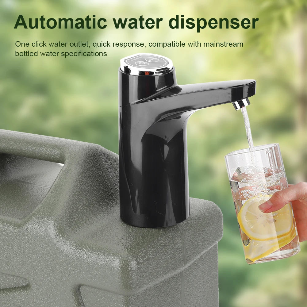 Electric Water Pump One Key Switch Portable Water Dispenser Wireless Water Pumping Device for Outdoor Camping Water Tank Pump