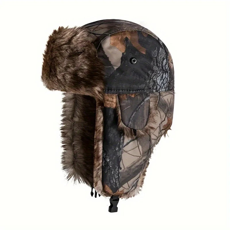 Winter Camouflage Hunter Hat Ear Protection Warm Outdoor Mountaineering Hunting Hiking Ear Protection Warm Hat