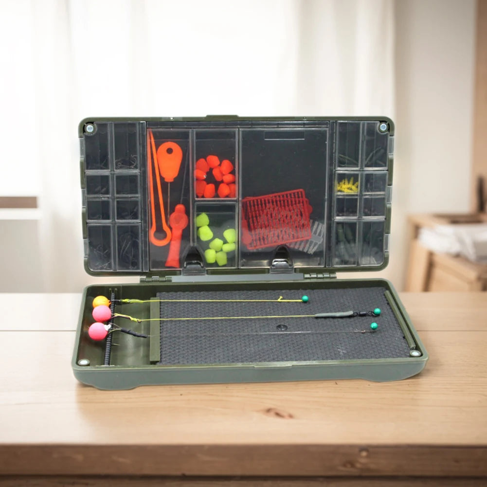 Carp Fishing Organizer Box Portable Fishing Tackle Storage Organizer Magnetic Multipurpose Compartments Fishing Gear Accessories
