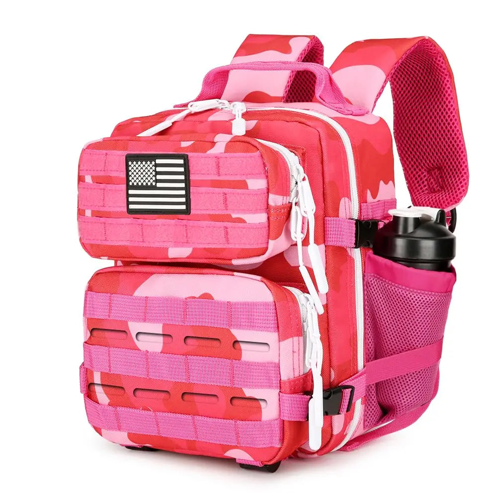 9L Cherry Print Tactical Backpack For Adults Hiking Fitness Small Utility Bag