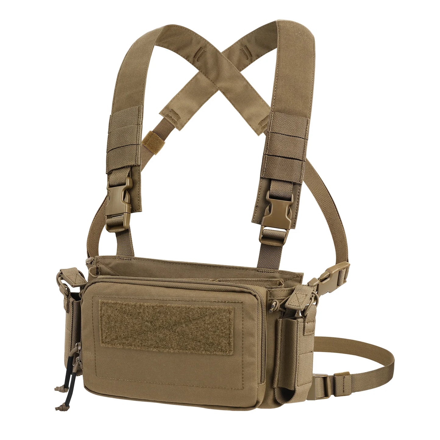 KRYDEX Tactical Micro D3CR Chest Rig with Triple 5.56 7.62 9mm Magazine Pouch Adjustable Strap Hunting D3CRM Gear Accessories
