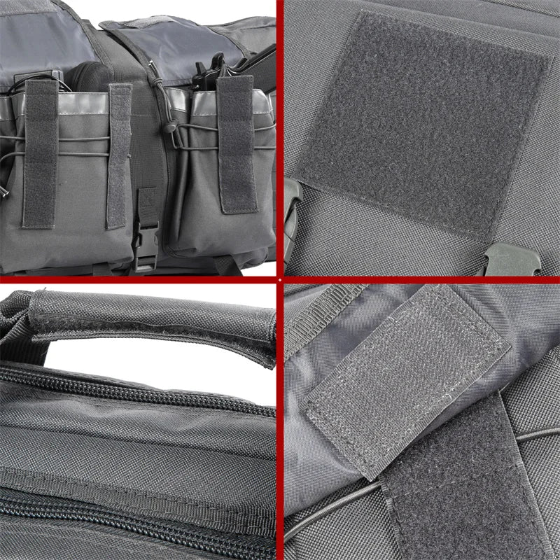32 38 42 48 inch Tactical Double Rifle Case Mobile Rifle Bag Sniper Airsoft Gun Case Backpack Hunting Gun Holster