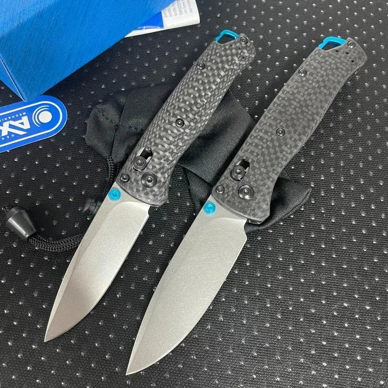Folding Knife with Carbon Fiber Handle BM 535/533 Multi-functional and Practical Cutting Knife for Outdoor Fishing and Camping