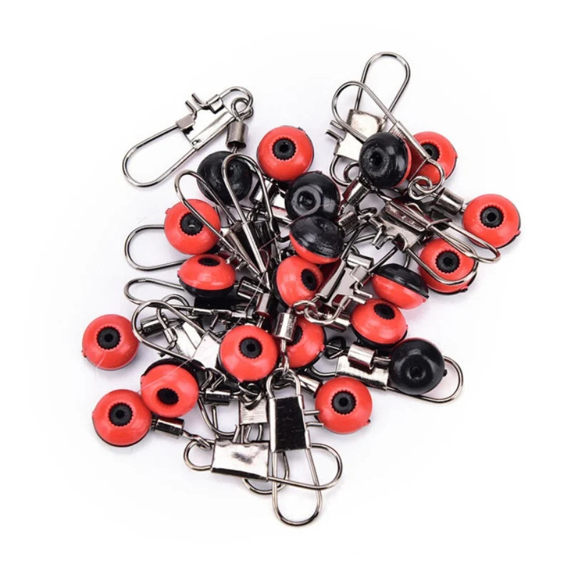100pcs Fishing Line To Hook Swivels Shank Clip Connector Supplies Tackle Tool Fishing Conector Feeder Accessories Hunting Tool