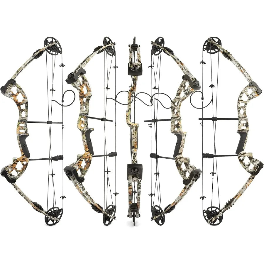 Archery Compound Bows Kit Draw Weight 3055 lbs Hunting Bow IBO 310fps Adults Archery with Hunting Accessories Right Han