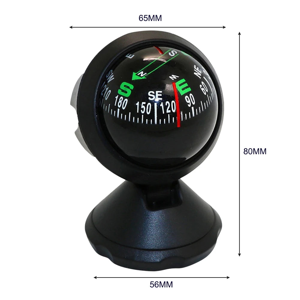 Delicate Car Compass Pocket Mini Ball Dash Dashboard Car Mount Navigation Compass Outdoor Camping Hiking Equipment