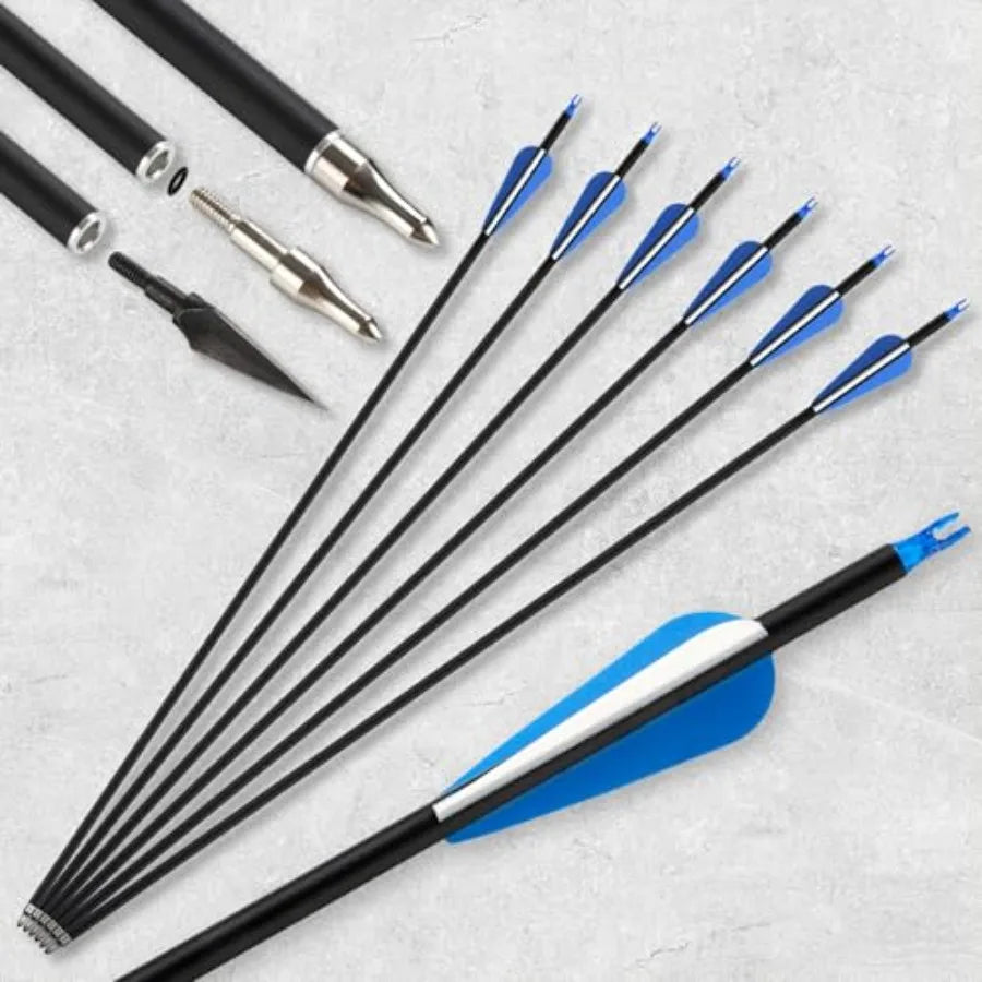 30 40lbs Recurve Bow Arrow Set for Adults RightHanded Takedown Bow with Carbon Arrows Hunting Archery Practice Kit for Outdoor