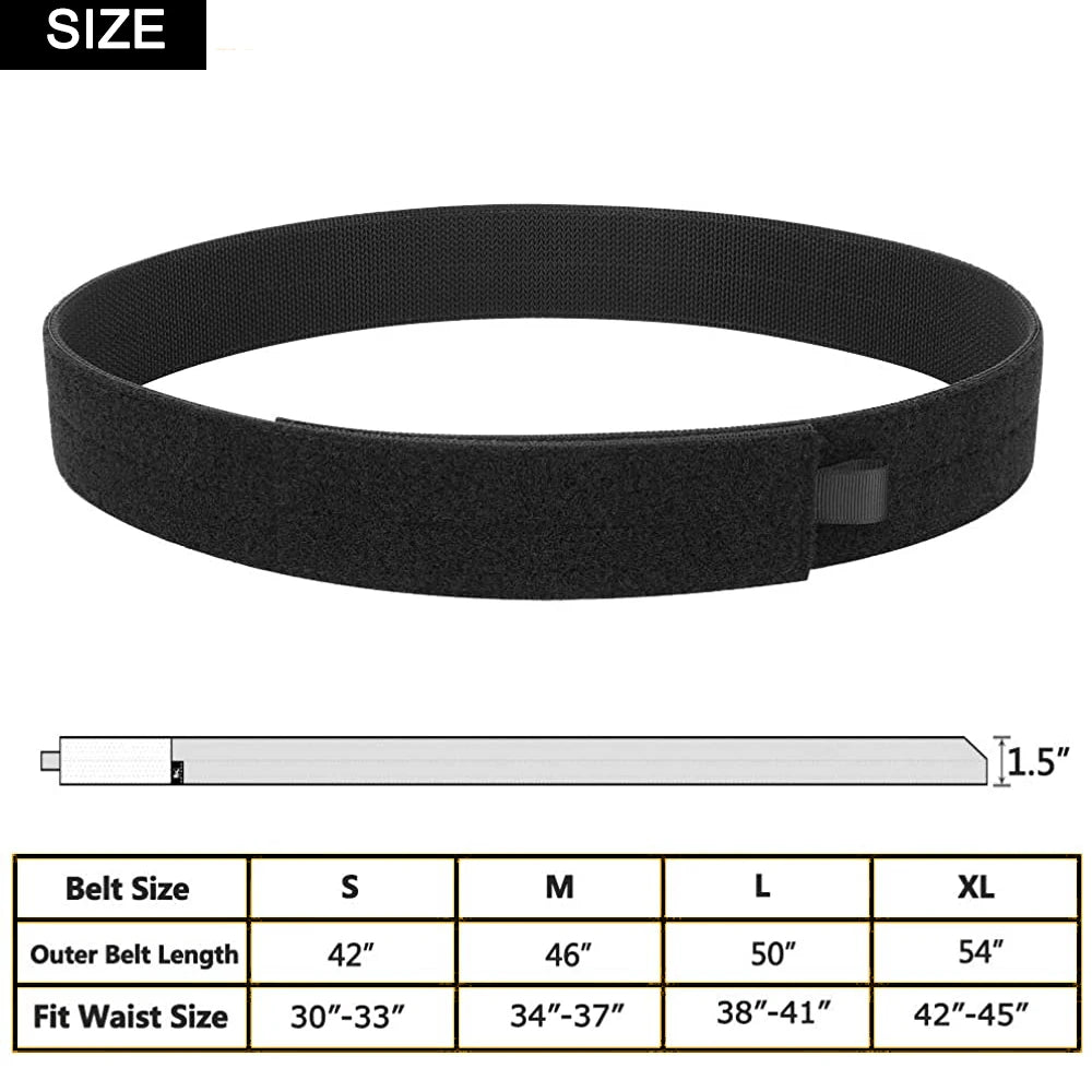 Tactical 1.5 Inch Loop Liner Inner Belt Mens Sports Outdoor Outer Duty Belt Nylon Waistband Hunting Accessories