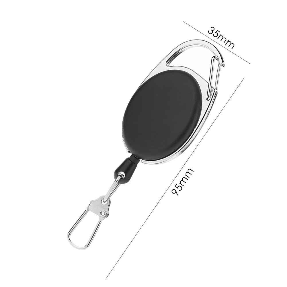 Multifunctional Fly Fishing Key Ring Retractor Extractor Retractable Key Chain Reel Badge Holder Fishing Accessories