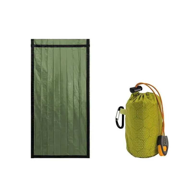 Outdoor Emergency Sleeping Bag Waterproof Windproof Survival Blankets Aluminum Film Thermal Sleeping Bag For Camping Hiking