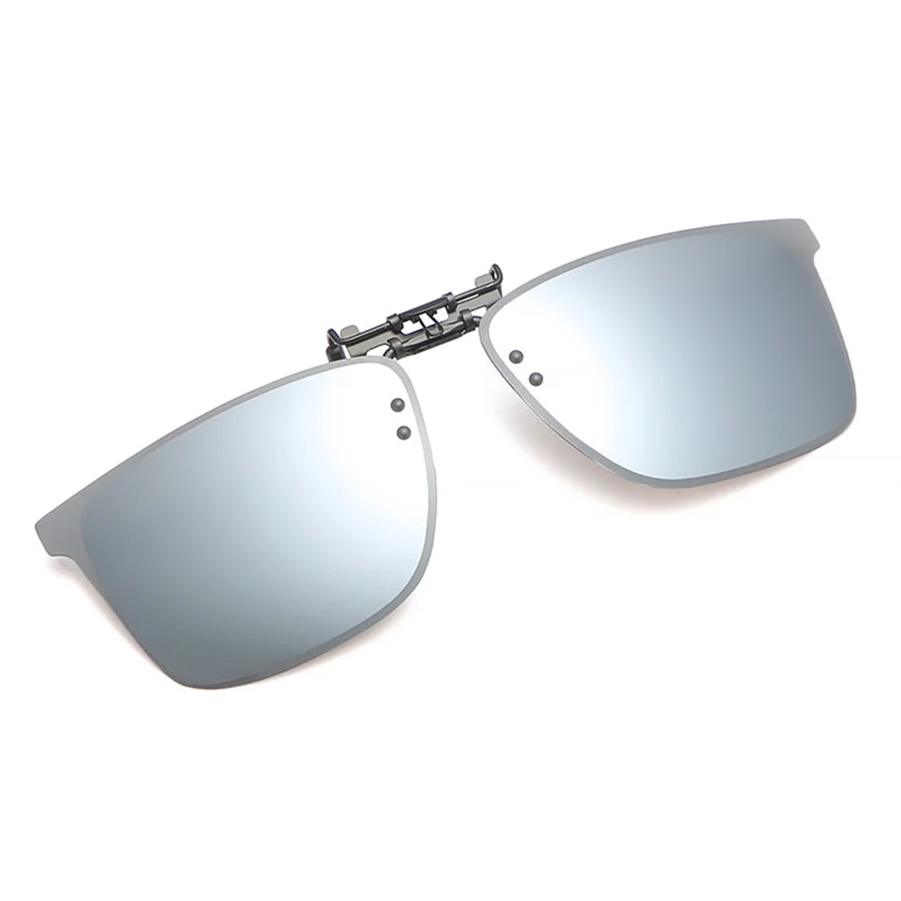 Polarized Clip Sunglasses Myopia Glasses Clip Driver Outdoor Fishing Night Vision Myopia Clipon Sun Shading Eyeglasses
