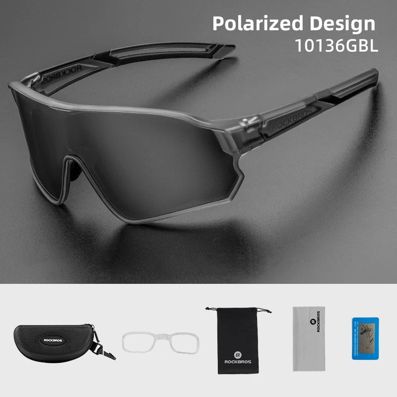 Bicycle Polarized Glasses UV400 Sport Cycling Glasses Mtb Mountain Bike Eyewear Sunglasses Outdoor Running Goggles