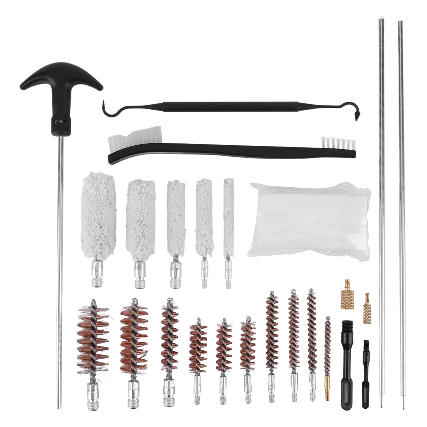 Gun Barrel Brush Box Set Gun Brush Pipe Cleaning Tools Kit Barrel Brush Tool for Pistol Handgun Shotgun Cleaning Kit Tool