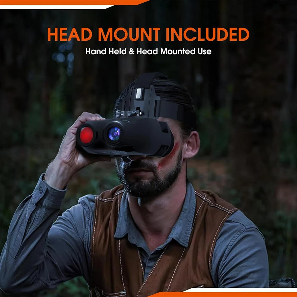 Binoculars Night Vision Goggles,1080P FHD 5X Optical Zoom for Outdoor Hunting Telescope Infrared Night Vision Device