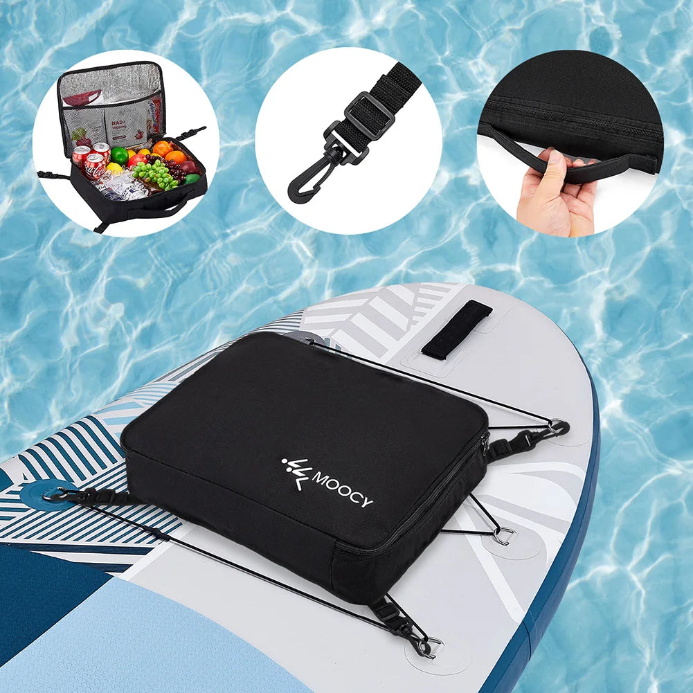Paddleboard Storage Bag Waterproof Deck Cooler Pouch Paddleboard Cooler Deck Bag for Paddleboarding Camping Kayaking