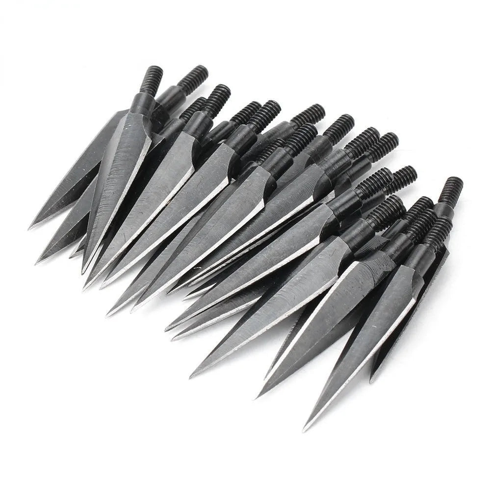 Broadheads12/24pcs 150 Grain Traditional Stainless Steel Screw-in Arrow Tips for Archery Outdoor Hunting Shooting Accessories