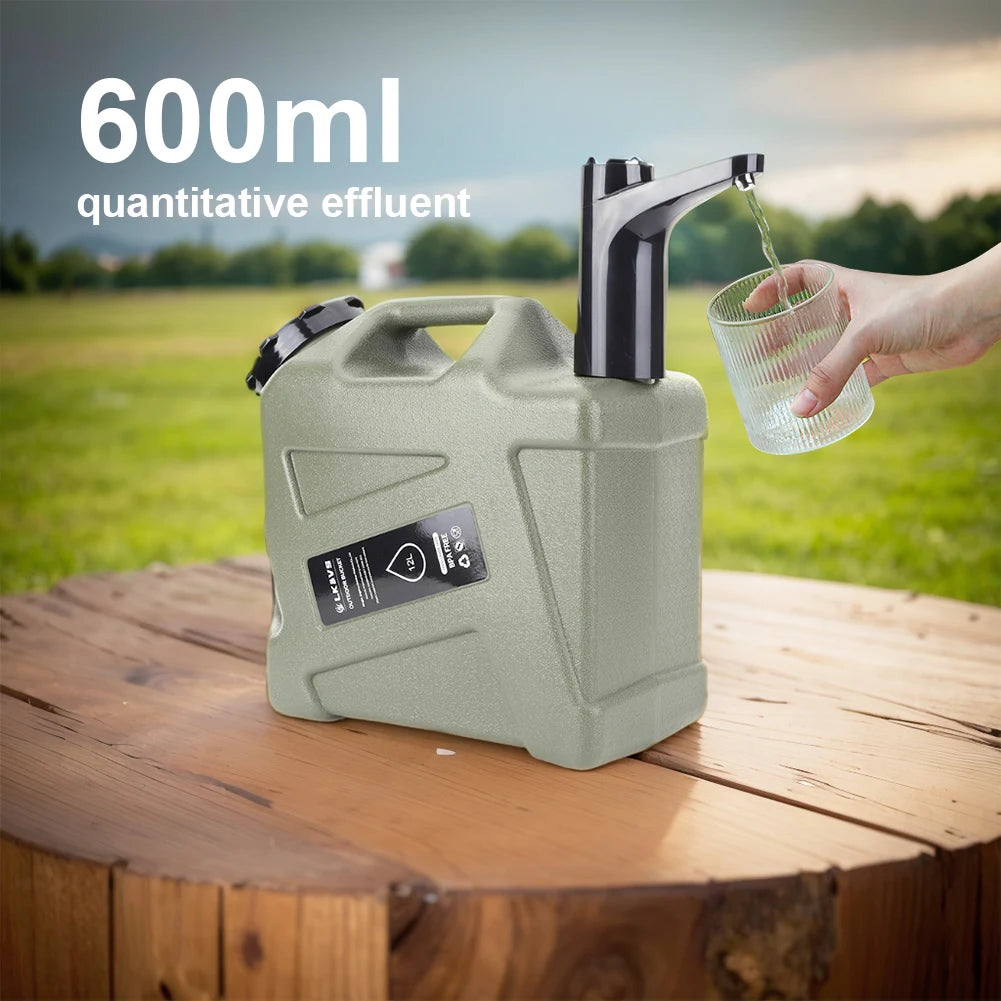 Electric Water Pump One Key Switch Portable Water Dispenser Wireless Water Pumping Device for Outdoor Camping Water Tank Pump