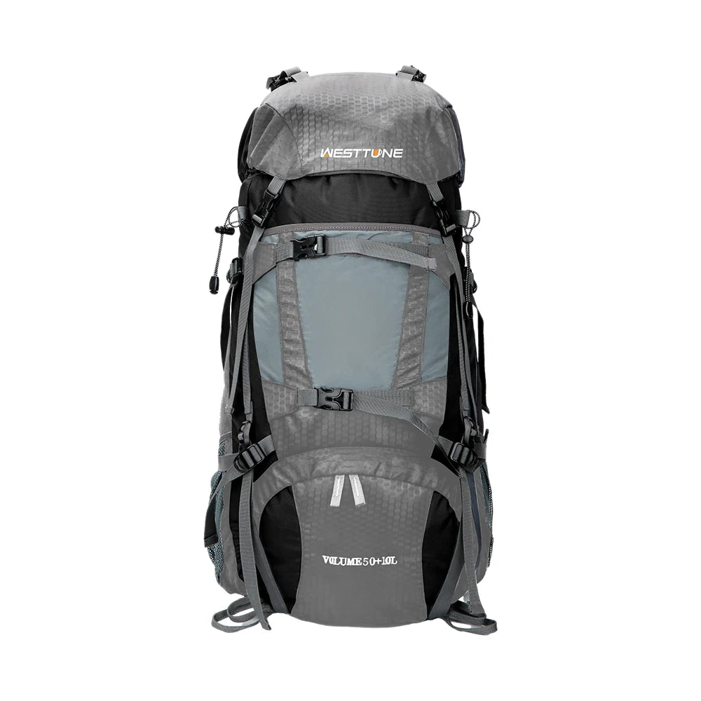 60L Explorer Internal Frame Backpack with Rain Cover Outdoor Backpack for Hiking Camping Backpacking Travel