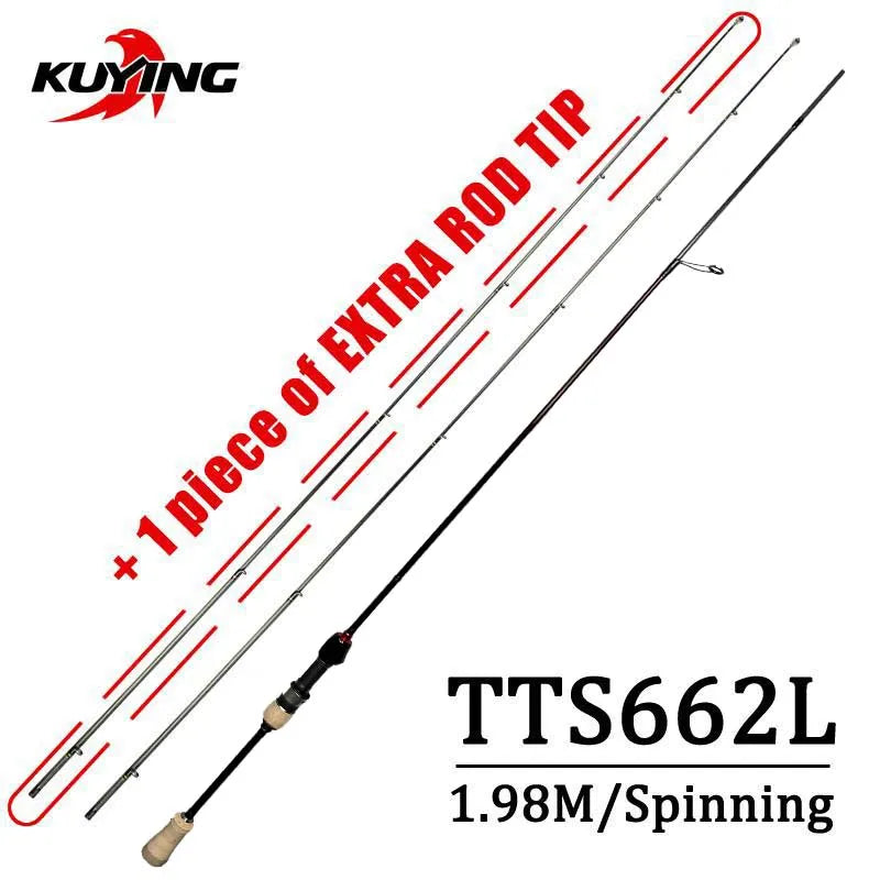 TETON 1.56m 1.8m 1.86m 1.9m 1.92m 1.98m Super Ultra Soft Light Baitcasting Casting Spinning Lure Fishing Rod Pole Combo