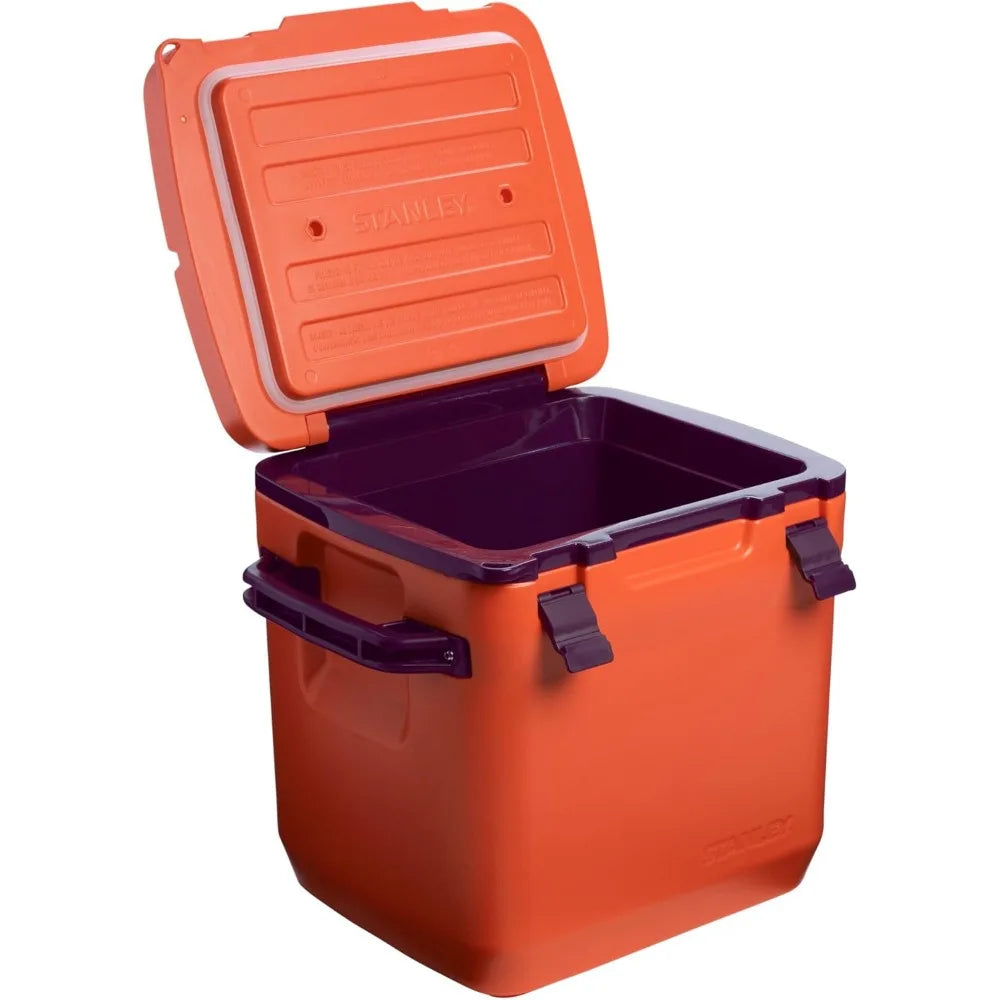 Adventure Outdoor Cooler 30 qt | Heavy Duty Outdoor Camping Cooler with Easy Carry Side Handles | 4 Days Cooling Ice Che
