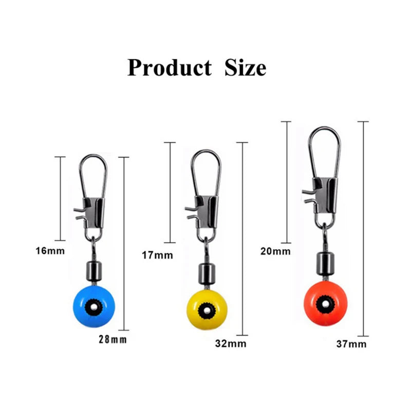 100pcs Fishing Line To Hook Swivels Shank Clip Connector Supplies Tackle Tool Fishing Conector Feeder Accessories Hunting Tool