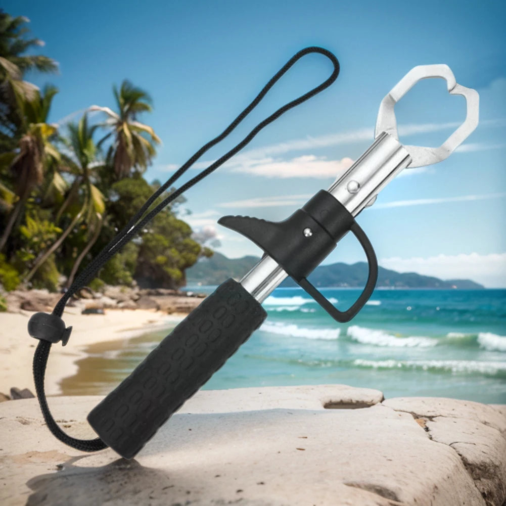 23CM Stainless Steel Fishing Gripper Fish Controller Portable Fish Grip Lip Catcher Pliers Fish Lip Grabber Fishing Equipment