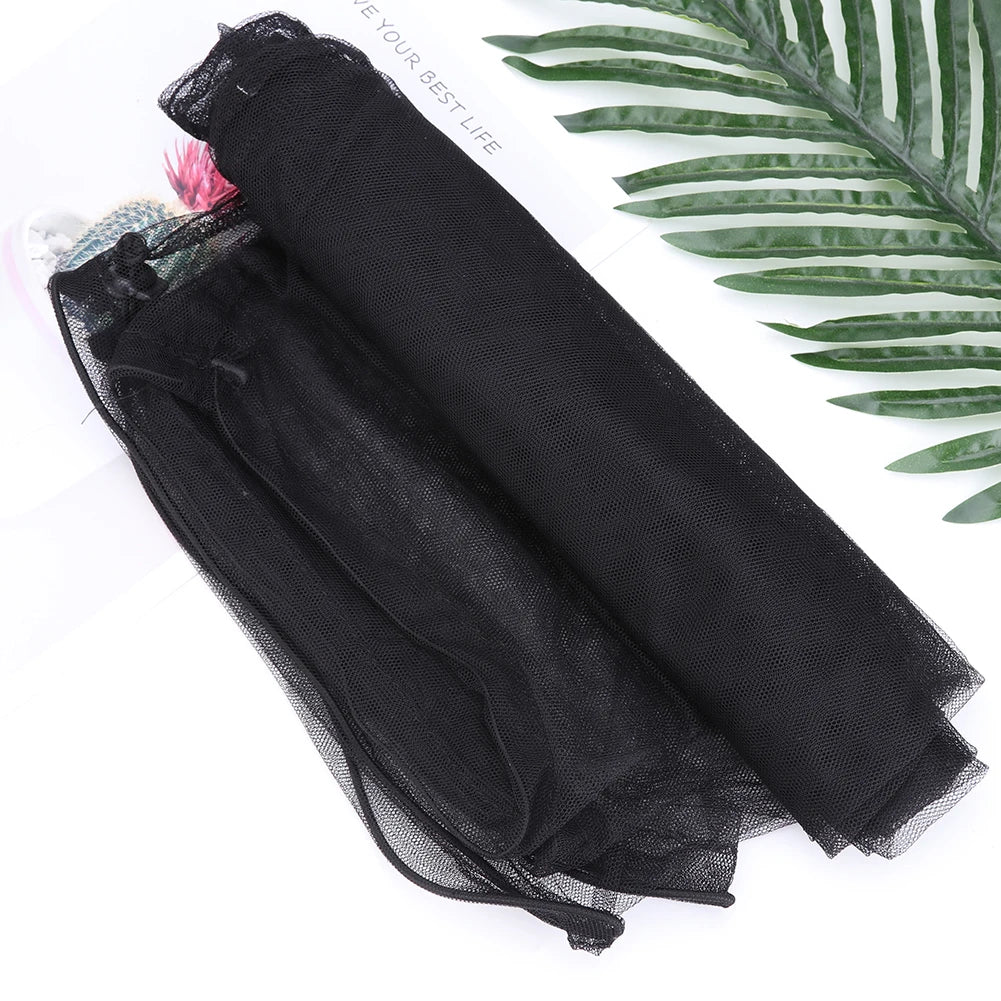Summer Anti Mosquito Bug Mesh Pants Insect Net Cover Bug Protection Net Pants with Storage Bag Outdoor Fishing Apparel
